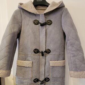 Suede light Gray blue coat